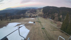 Lanovka - pohled dolů