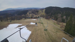 Lanovka - pohled dolů