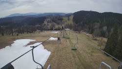 Lanovka - pohled dolů