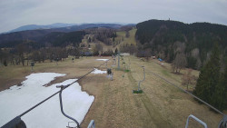 Lanovka - pohled dolů