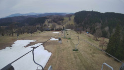 Lanovka - pohled dolů