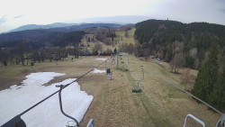 Lanovka - pohled dolů