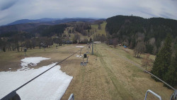 Lanovka - pohled dolů