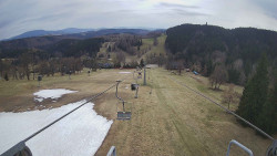 Lanovka - pohled dolů