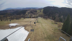 Lanovka - pohled dolů