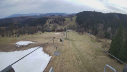 Lanovka - pohled dolů