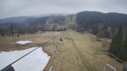 Lanovka - pohled dolů