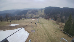 Lanovka - pohled dolů