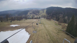 Lanovka - pohled dolů