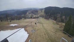 Lanovka - pohled dolů