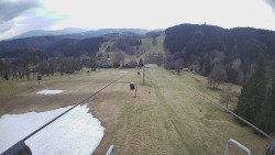 Lanovka - pohled dolů