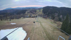 Lanovka - pohled dolů