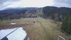 Lanovka - pohled dolů