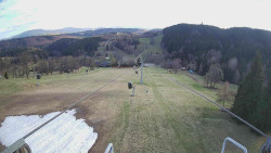 Lanovka - pohled dolů