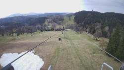 Lanovka - pohled dolů