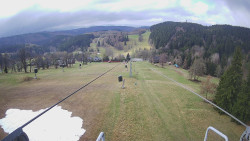 Lanovka - pohled dolů