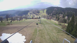 Lanovka - pohled dolů