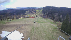 Lanovka - pohled dolů