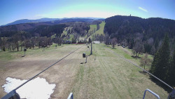 Lanovka - pohled dolů