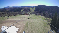 Lanovka - pohled dolů