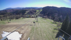 Lanovka - pohled dolů