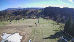 Lanovka - pohled dolů