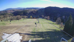 Lanovka - pohled dolů