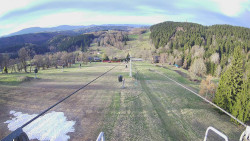 Lanovka - pohled dolů