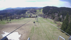 Lanovka - pohled dolů