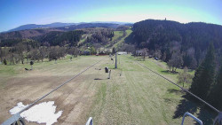 Lanovka - pohled dolů