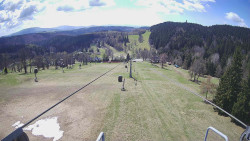 Lanovka - pohled dolů