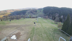 Lanovka - pohled dolů