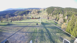 Lanovka - pohled dolů