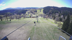 Lanovka - pohled dolů