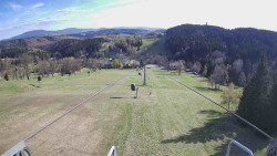 Lanovka - pohled dolů