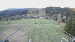 Lanovka - pohled dolů