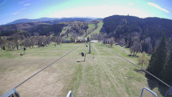 Lanovka - pohled dolů