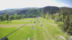 Lanovka - pohled dolů