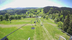 Lanovka - pohled dolů