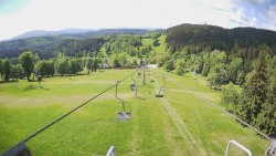Lanovka - pohled dolů