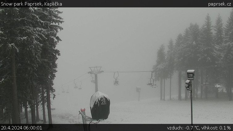 Snow park Paprsek - Kaplička - 20.4.2024 v 06:00
