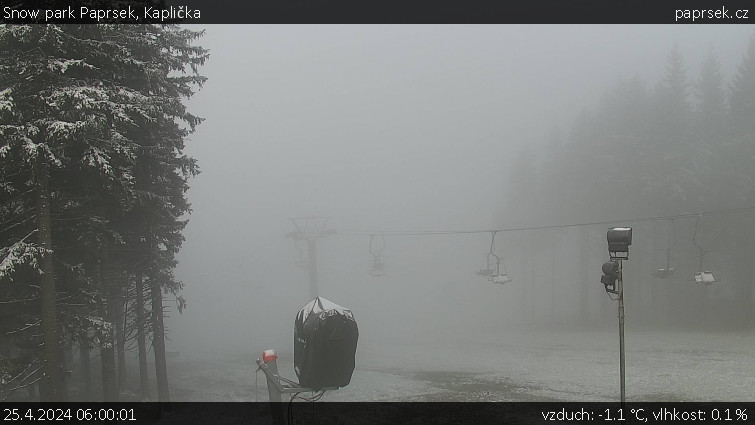 Snow park Paprsek - Kaplička - 25.4.2024 v 06:00