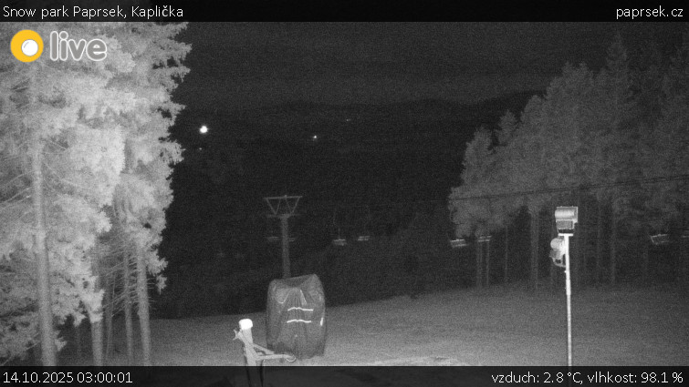 Snow park Paprsek - Kaplička - 14.10.2025 v 03:00 Snow park Paprsek - Kaplička - 14.10.2025 v 03:00