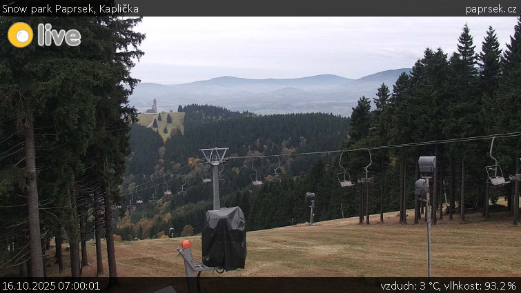 Snow park Paprsek - Kaplička - 16.10.2025 v 07:00 Snow park Paprsek - Kaplička - 16.10.2025 v 07:00