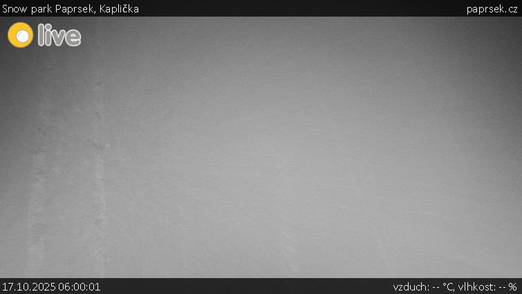 Snow park Paprsek - Kaplička - 17.10.2025 v 06:00 Snow park Paprsek - Kaplička - 17.10.2025 v 06:00