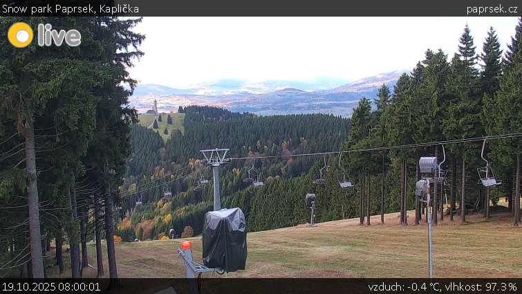 Snow park Paprsek - Kaplička - 19.10.2025 v 08:00 Snow park Paprsek - Kaplička - 19.10.2025 v 08:00