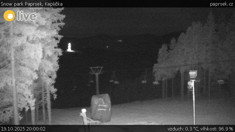 Snow park Paprsek - Kaplička - 19.10.2025 v 20:00 Snow park Paprsek - Kaplička - 19.10.2025 v 20:00
