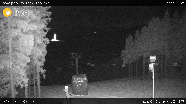 Snow park Paprsek - Kaplička - 20.10.2025 v 23:00 Snow park Paprsek - Kaplička - 20.10.2025 v 23:00