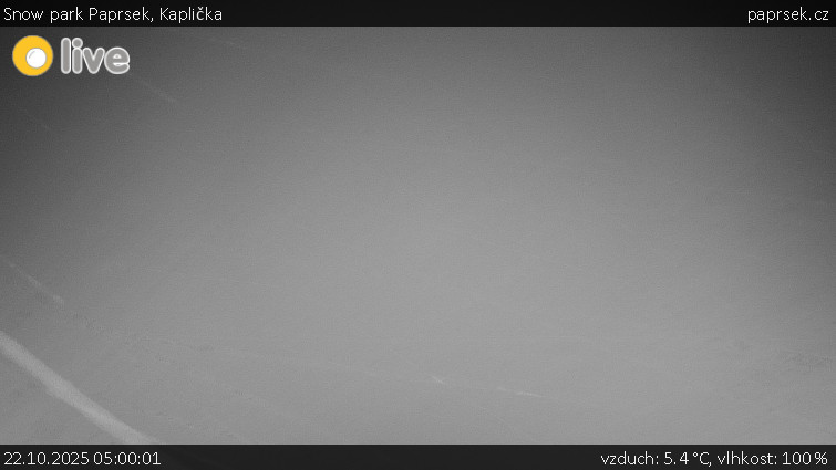 Snow park Paprsek - Kaplička - 22.10.2025 v 05:00 Snow park Paprsek - Kaplička - 22.10.2025 v 05:00