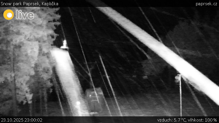 Snow park Paprsek - Kaplička - 23.10.2025 v 23:00 Snow park Paprsek - Kaplička - 23.10.2025 v 23:00